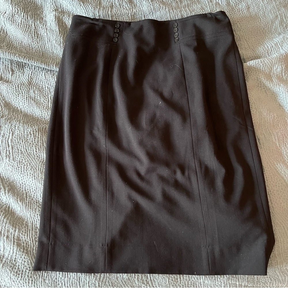 White House Black Market Black Pencil Skirt Knee-Length